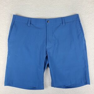 Callaway Shorts Mens 38 Blue‎ 10" Inseam Casual Performance Golf Chino *